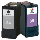 LEXMARK 18C0034 / 18C0035 High Yield INK / INKJET Cartridge Combo Black Tri-Color