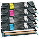 LEXMARK / IBM C5220 Laser Toner Cartridge Set Black Cyan Yellow Magenta