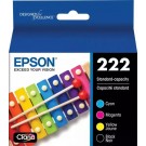 Brand New Original Epson T222 Set Black Cyan Magenta Yellow Ink / Inkjet Cartridge