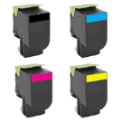 LEXMARK 701 High Yield Laser Toner Cartridge Set Black Cyan Magenta Yellow