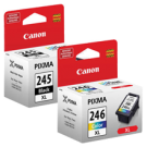Brand New Original Canon Pg-245Xl / Cl-246Xl Ink / Inkjet Cartridge Black Tri-Color High Yield Combo