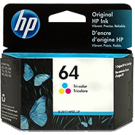 Brand New Original OEM-HP N9J89AN (HP 64) INK / INKJET Cartridge Tri-Color