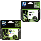 ~Brand New Original OEM-HP X4D92AN (64XL) INK / INKJET Cartridge Combo Black Tri-Color